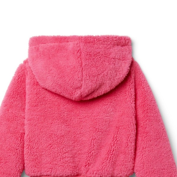 Runway Sherpa hooded zip up jacket